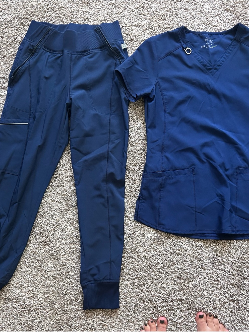 Cherokee navy women’s scrub set